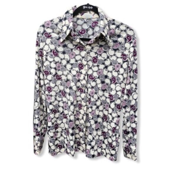 Vintage Kolortron Koret Polyester Blouse - Picture 1 of 7